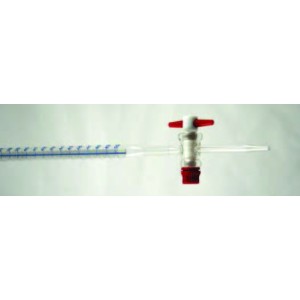 Burette schellbach 50ml with ptfe stopcock & blue graduations